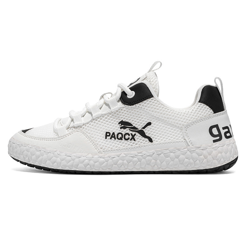 Vyriski tinkliniai kvėpuojantys laisvalaikio sportbačiai raišteliais, lengvi, žemas profilio dizainas, PVC padas (Viršus: megztas; Raišteliai; Pralaidumas ir atsparumas dėvėjimui; PVC padalas; Žemas profilis)