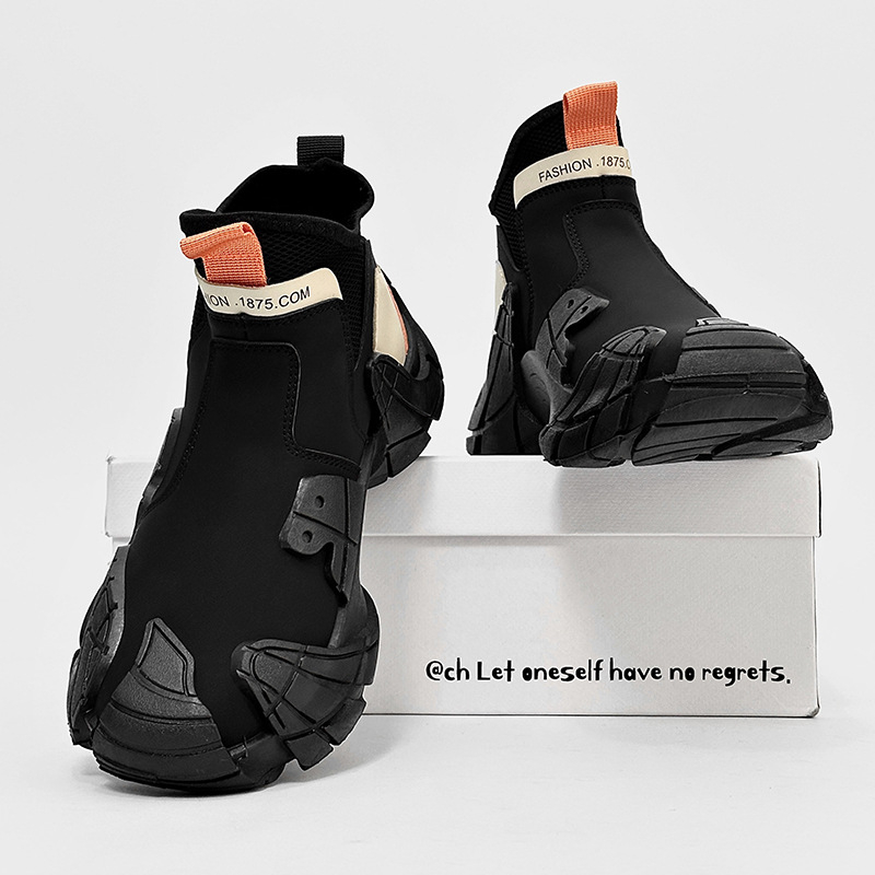 Vyrų mid-top kasdieniai darbo sportbačiai - viršus iš dirbtinės odos; EVA įdėklas; mikropluošto įdaila; gumos padas; žemas kulnas 1–3 cm