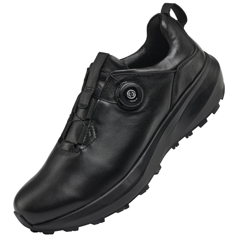 Muške kožne casual cipele s debelom potplatom, gornji dio od teleće kože, gumena potplata, okrugli vrh, srednja visina peta 3-5 cm, prednje kopčanje remenom