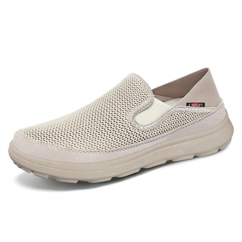 Vyriški Slip-On bateliai iš drobės, kvėpuojantys, be kvapo, žemas viršus, PVC pada injekciniu formavimu, įdėklas Dali medvilnės