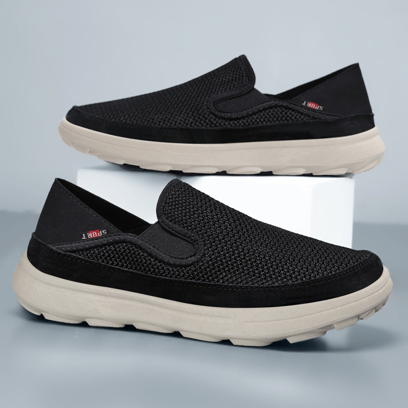 Vyriški Slip-On bateliai iš drobės, kvėpuojantys, be kvapo, žemas viršus, PVC pada injekciniu formavimu, įdėklas Dali medvilnės