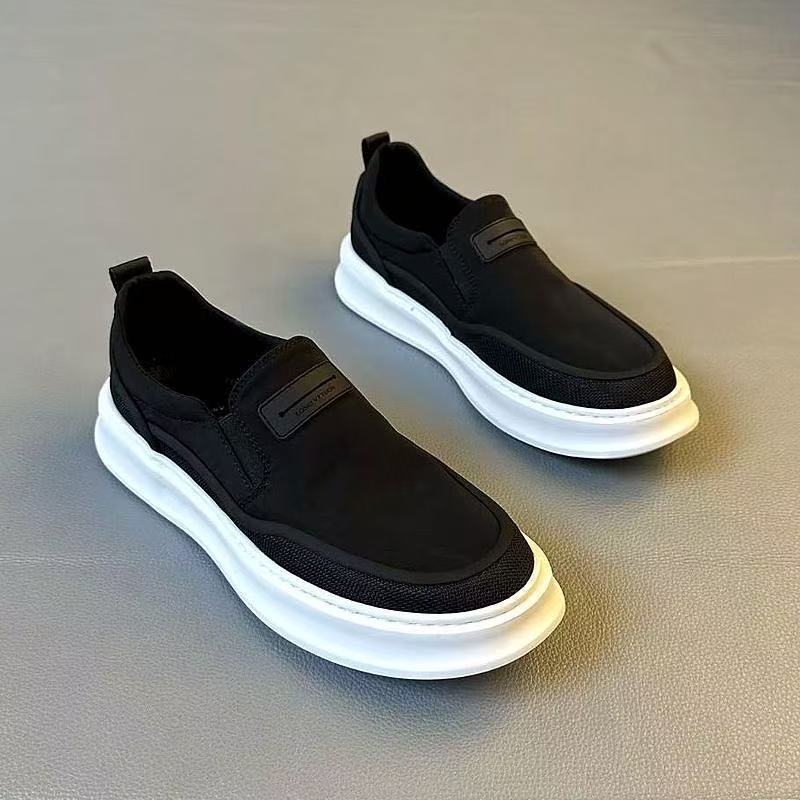 Vyriski Lycra loaferiai, kvėpuojanti viršutinė dalis, EVA įdėklas, PVC pada, slip-on su vidutine anga 7–11 cm