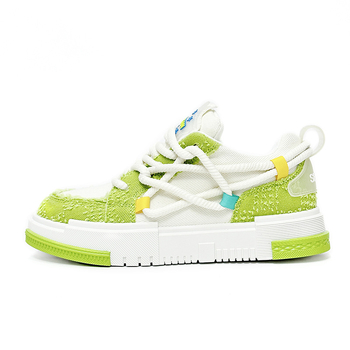 Pantofi sport tip board shoes cu partea superioară din canvas, vârf rotund, talpă din cauciuc, închidere cu șiret