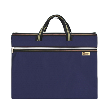 Мъжка делова чанта от Oxford плат Fu Eight с цип и клиновиден кант