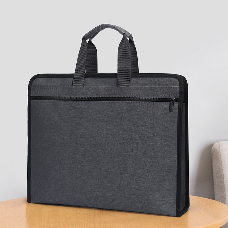 Мъжка чанта за документи A4 с цип, делова чанта от Oxford плат