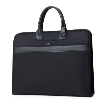 Делова чанта за документи с голям капацитет, Oxford плат, цип за затваряне, наклонена форма (Марка: Independent; Материал: Oxford плат; Стил: цип; Форма: наклонена)