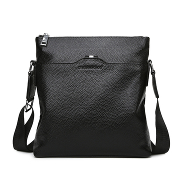 DROIKANGAROO muška torba preko ramena — koža, gornji sloj kože, Model 66281, Poslovni stil