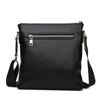DROIKANGAROO muška torba preko ramena — koža, gornji sloj kože, Model 66281, Poslovni stil
