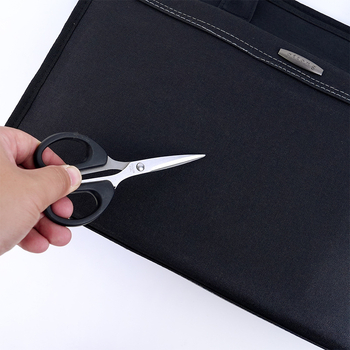 Wojia Офис портфейл, Oxford материя, цип, голям капацитет, архивен стил