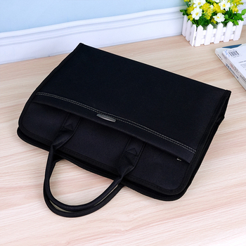 Wojia Офис портфейл, Oxford материя, цип, голям капацитет, архивен стил