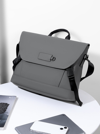 Férfi válltáska városi egyszerű stílusban, Oxford anyag, poliészter bélés, vízálló és kopásálló