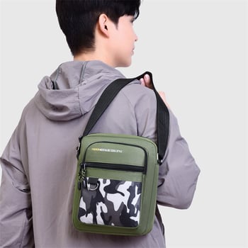 Muška crossbody torba preko ramena, vodootporna Oxford tkanina, poliester podstava, jesen 2025