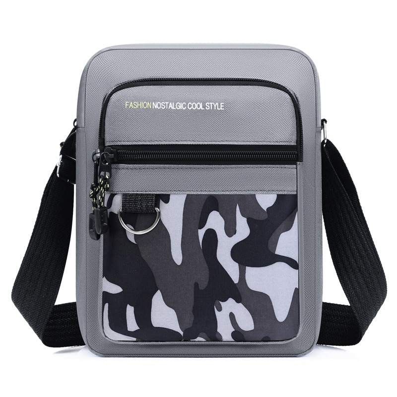 Muška crossbody torba preko ramena, vodootporna Oxford tkanina, poliester podstava, jesen 2025