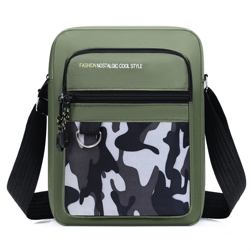 Muška crossbody torba preko ramena, vodootporna Oxford tkanina, poliester podstava, jesen 2025
