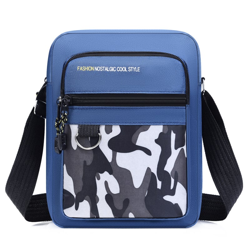 Muška crossbody torba preko ramena, vodootporna Oxford tkanina, poliester podstava, jesen 2025