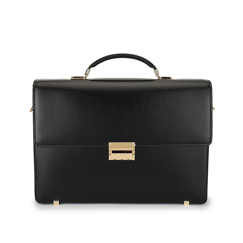 Podniková taška z pravej kože s kombinovaným zámkom, rozšíriteľná, odolná voči opotrebeniu, vodotesná