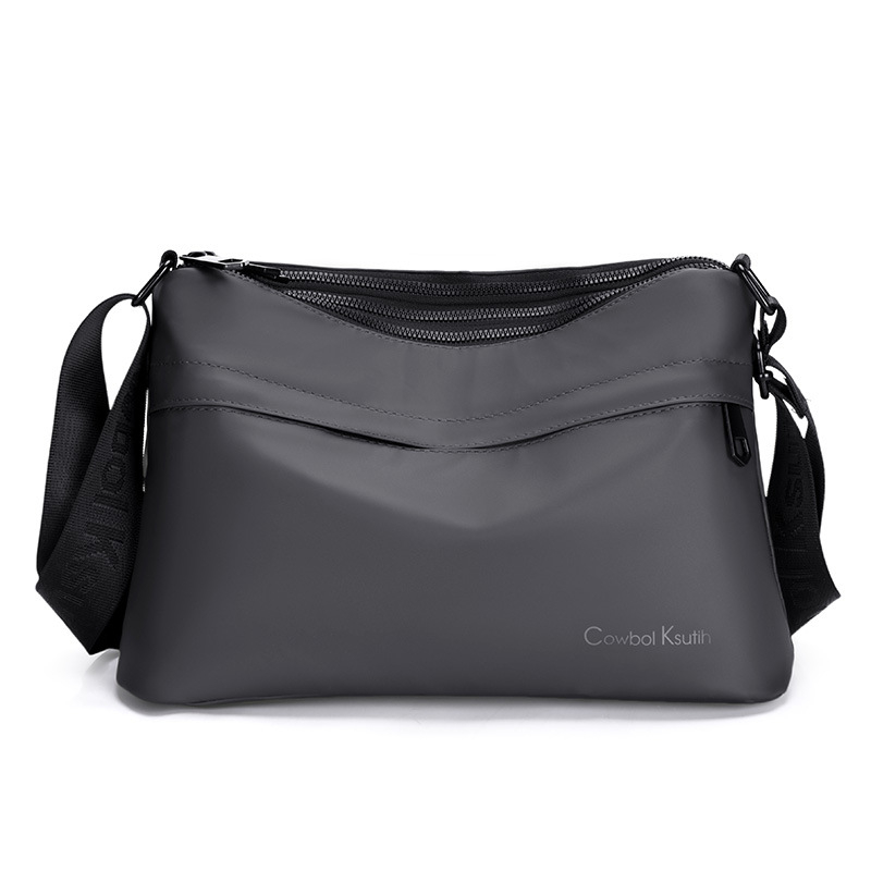 Férfi keresztpántos oldaltáska, könnyű, többrekeszes üzleti-szabadidős stílusú, vízálló utazásokhoz