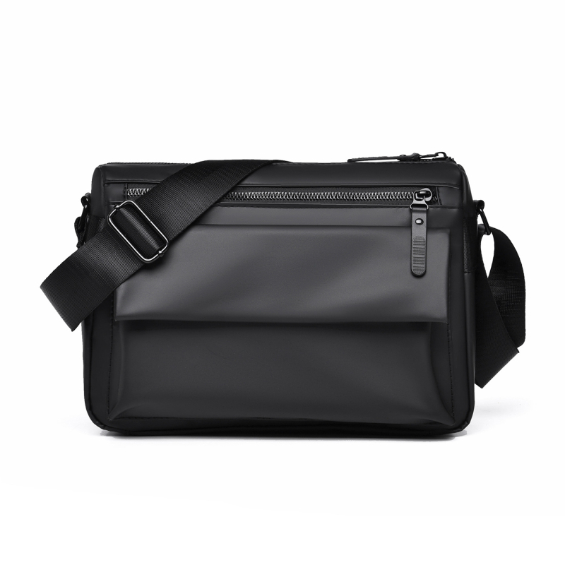 Férfi válltáska, nagy kapacitású crossbody, vízálló Oxford anyag, laptop-kompatibilis, mindennapi használatra