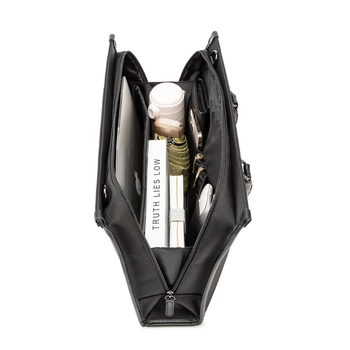 Nylon férfi üzleti irattáska, vízálló, kopásálló, poliészter bélés, egyszínű minta