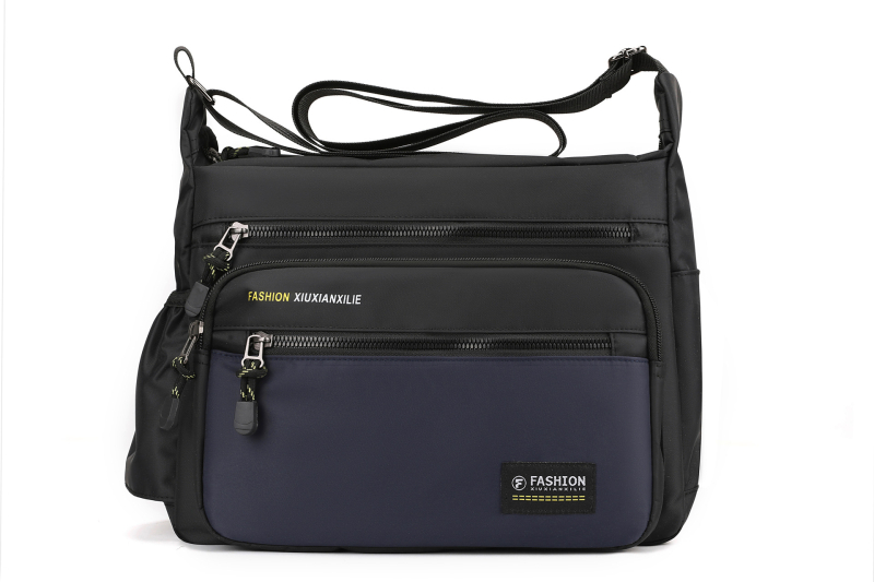 Férfi üzleti válltáska, Oxford anyag, poliészter bélés, vízálló, kopásálló, Stílus: üzleti utazás