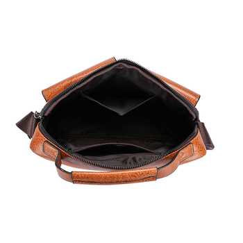 Férfi vállon átvetett táska – PU bőr, modell 9005, üzleti ingázás stílus