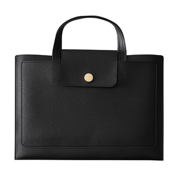 Peter PU кожена делова чанта за документи със щракване, водоустойчива