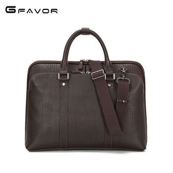 G-FAVOR muška kožna aktovka, poslovni stil putovanja, prugasti uzorak, podstava poliester-pamuk