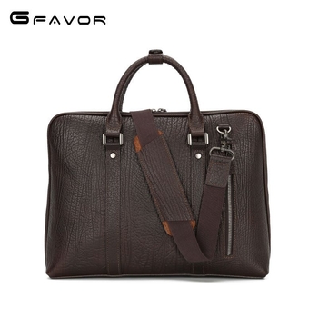 G-FAVOR muška kožna aktovka, poslovni stil putovanja, prugasti uzorak, podstava poliester-pamuk