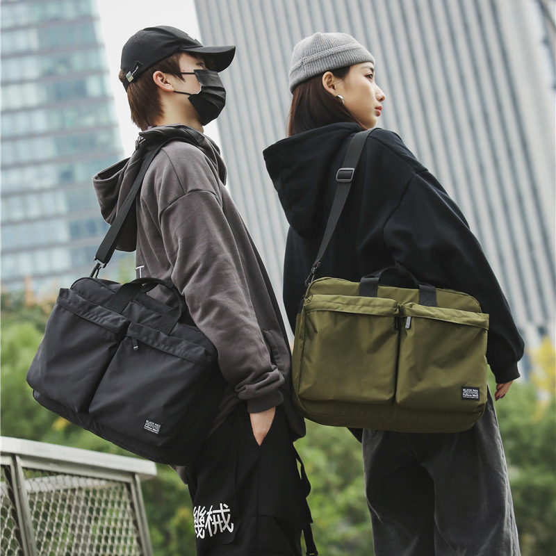 Muška torba preko jednog ramena – ulični stil, Oxford materijal, jednofarbni uzorak, podstava poliester, zima 2019, za svakodnevnu upotrebu