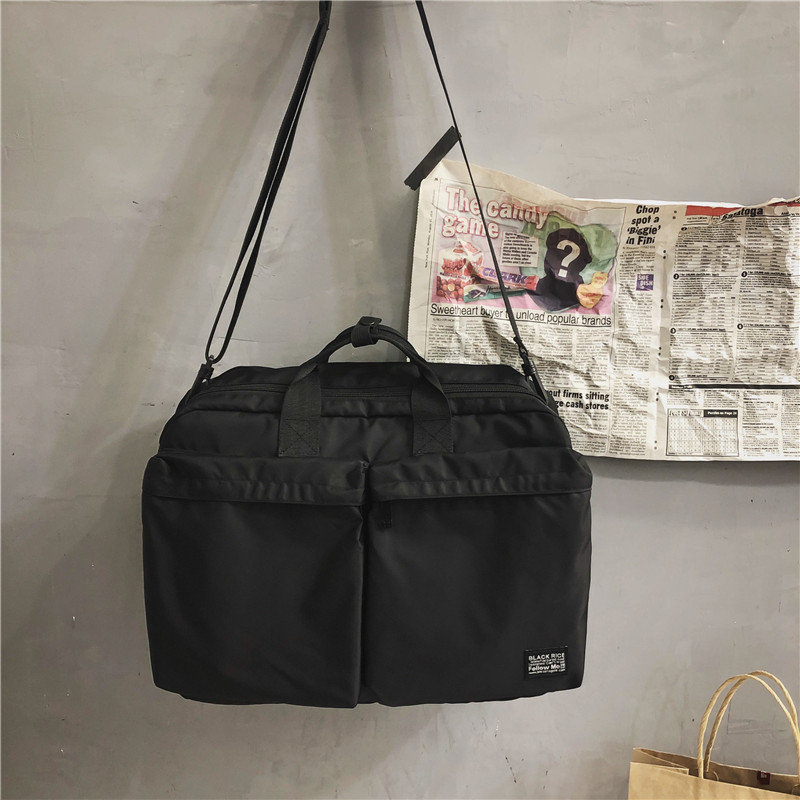 Muška torba preko jednog ramena – ulični stil, Oxford materijal, jednofarbni uzorak, podstava poliester, zima 2019, za svakodnevnu upotrebu