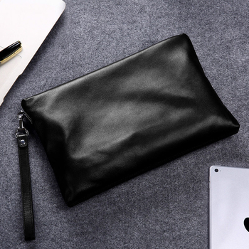 Muška kožna clutch torbica u stilu omotnice, mekana koža, PU podstava, za slobodno vrijeme putovanja