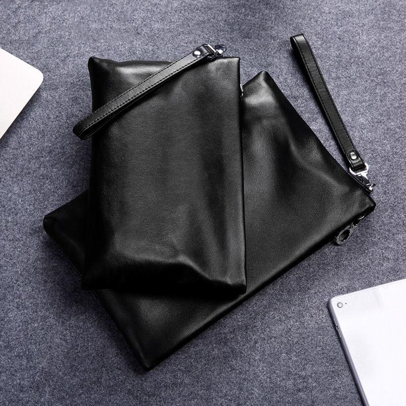 Muška kožna clutch torbica u stilu omotnice, mekana koža, PU podstava, za slobodno vrijeme putovanja