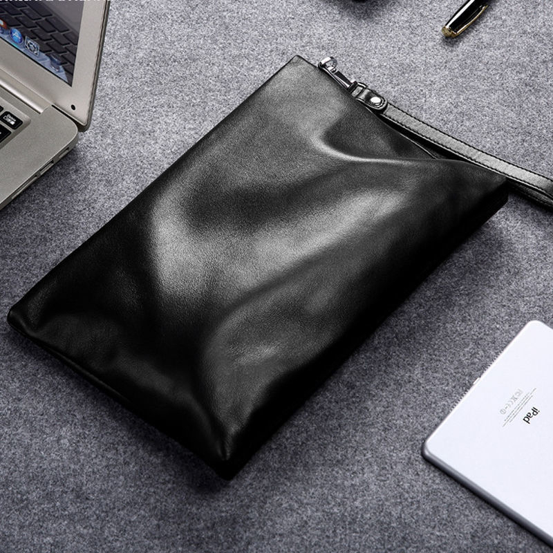 Muška kožna clutch torbica u stilu omotnice, mekana koža, PU podstava, za slobodno vrijeme putovanja