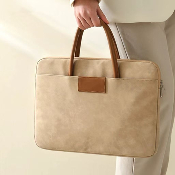 Geantă de laptop business – material PU respirabil, stil urban minimalist, căptușeală din piele sintetică, primăvara 2025, unisex
