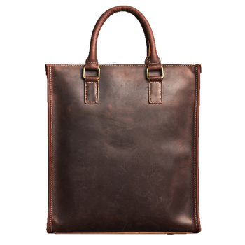 Mapă de afaceri din piele naturală, piele de vită de înaltă calitate, căptușeală din piele, rezistentă la uzură, pentru călătorii de recreere