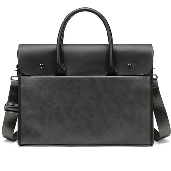 Muška torba s motivom Crazy Horse, PU koža, PU podstava, crossbody torba za poslovna putovanja