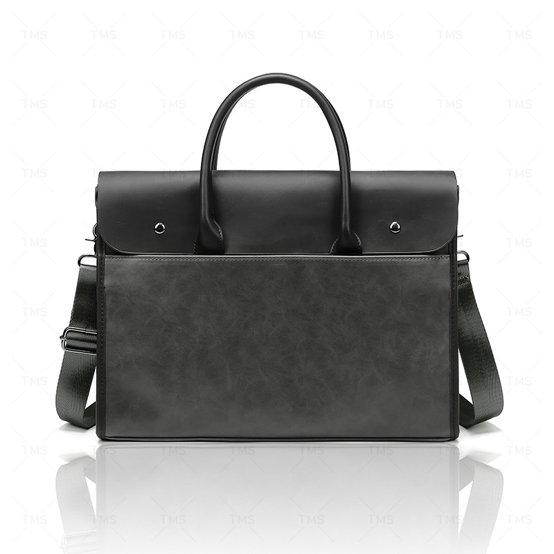 Muška torba s motivom Crazy Horse, PU koža, PU podstava, crossbody torba za poslovna putovanja