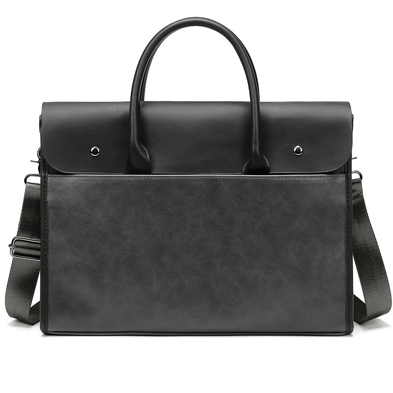 Muška torba s motivom Crazy Horse, PU koža, PU podstava, crossbody torba za poslovna putovanja