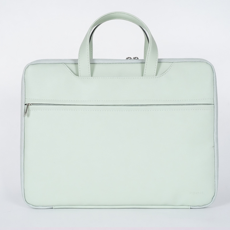 Τσάντα λάπτοπ από PVC με πλήρες άνοιγμα, αστικό στυλ, φορητός φάκελος για άνδρες, επένδυση από συνθετικό δέρμα, άνοιξη 2025