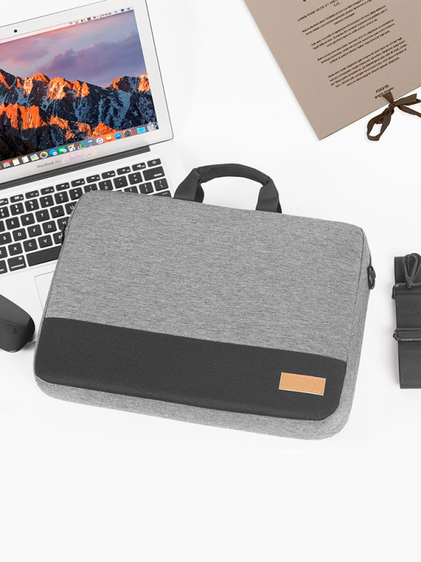 Hongyi Unisex Τσάντα Για Φορητό Υπολογιστή, Αδιάβροχη και Ανθεκτική στους Κραδασμούς, Εξωτερικό και Επένδυση από Πολυεστέρα, Με Ιμάντα Cross-Body, Χειμερινή Έκδοση 2024