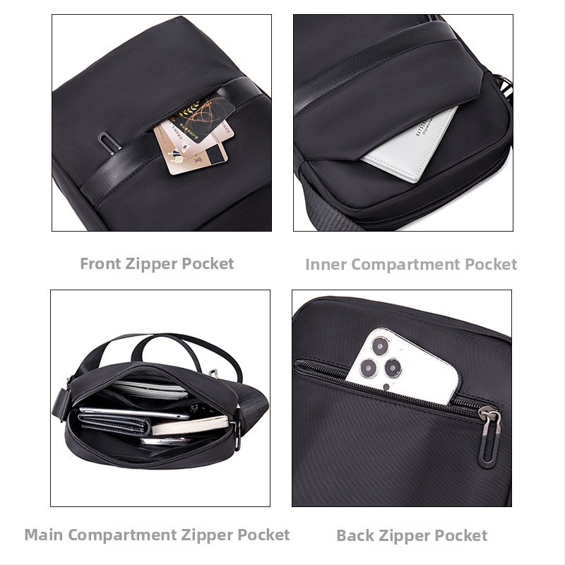 Muška messenger crossbody torba – vodootporna, izuzetno lagana, otporna na habanje; poliester; Yoban