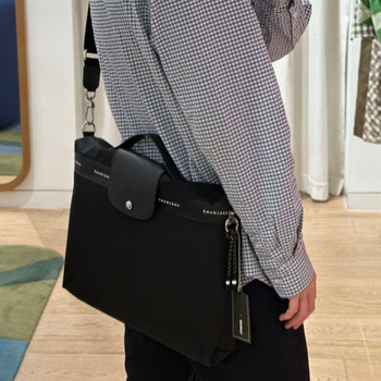 Geantă pentru laptop din nailon - impermeabilă, ultra ușoară, rezistentă, material: nailon, toamnă 2025