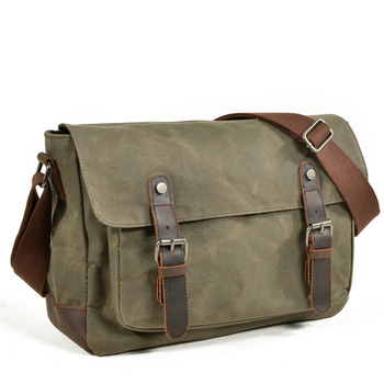 Muška platnena crossbody torba 6027 — jedinstven dizajn, podstava od poliester-pamuk, poslovna torba za poslovna putovanja