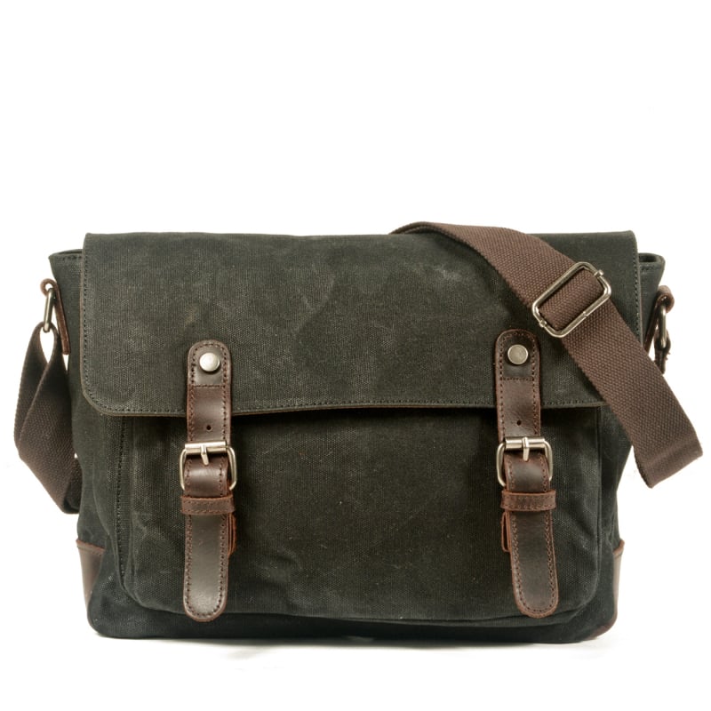 Muška platnena crossbody torba 6027 — jedinstven dizajn, podstava od poliester-pamuk, poslovna torba za poslovna putovanja