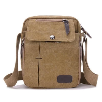 Muška torba za ramena od platna, model 5564, Lotte (platno, model 5564, muškarac, zima 2024)