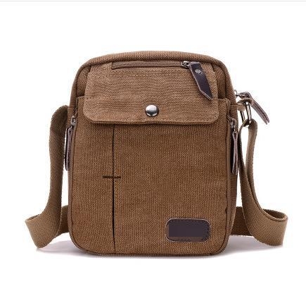 Muška torba za ramena od platna, model 5564, Lotte (platno, model 5564, muškarac, zima 2024)