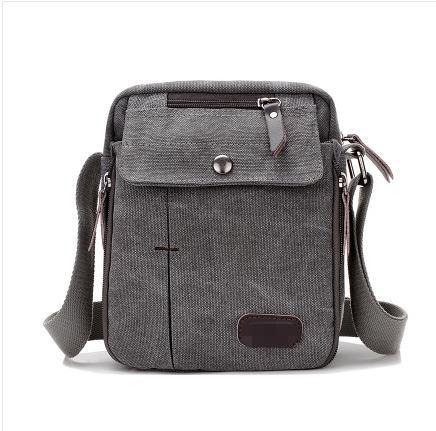 Muška torba za ramena od platna, model 5564, Lotte (platno, model 5564, muškarac, zima 2024)