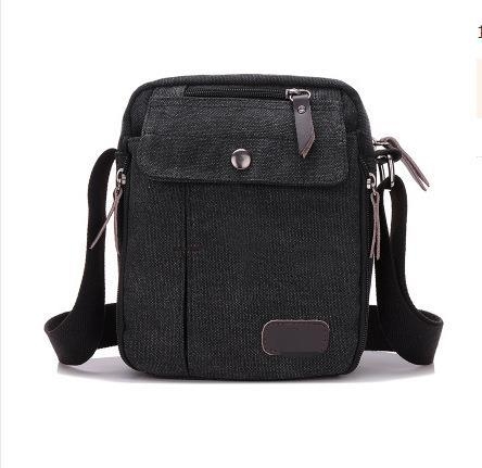 Muška torba za ramena od platna, model 5564, Lotte (platno, model 5564, muškarac, zima 2024)