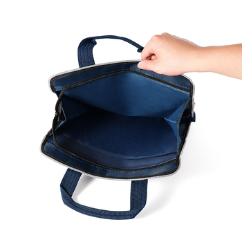 Чанта за документи за офис от Oxford плат с голям капацитет и цип, прост дизайн, тегло 0,5 кг, дебелина на материята 10