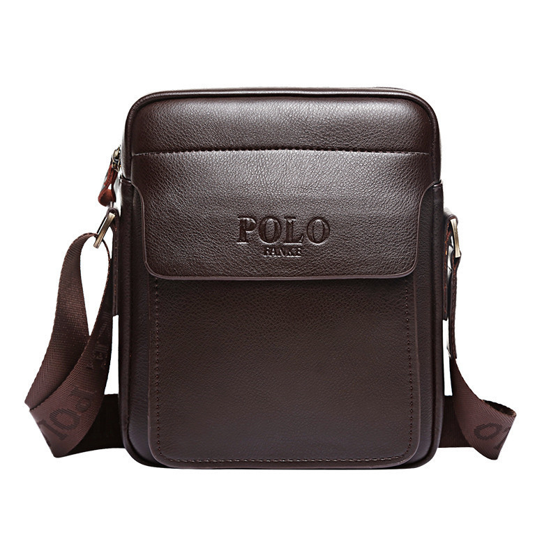 Muška torba za rame - poslovni stil, PU koža, podstava od poliestera, model 9002